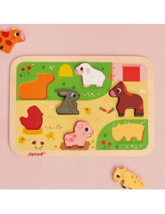 Chunky puzzle La ferme - Janod 2