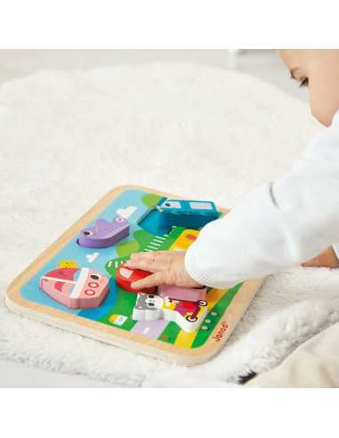 Chunky puzzle Les véhicules - Janod Chunky puzzle Les véhicules - Janod