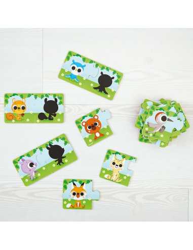 Puzzle Les animaux et leur ombre - Janod Puzzle Les animaux et leur ombre - Janod