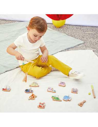 Pinces à la ligne Applepop - Janod Pinces à la ligne Applepop - Janod