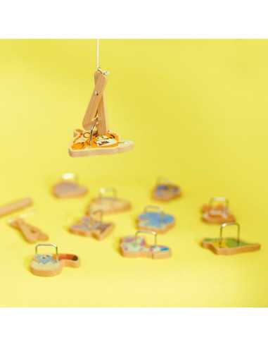 Pinces à la ligne Applepop - Janod Pinces à la ligne Applepop - Janod