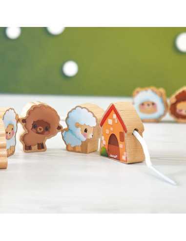 Perles à enfiler Moutons - Janod Perles à enfiler Moutons - Janod