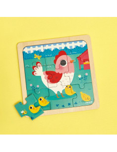 Puzzle en bois Poulette... 2