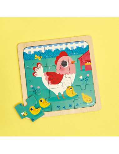 Puzzle en bois Poulette Henriette -... Puzzle en bois Poulette Henriette -...