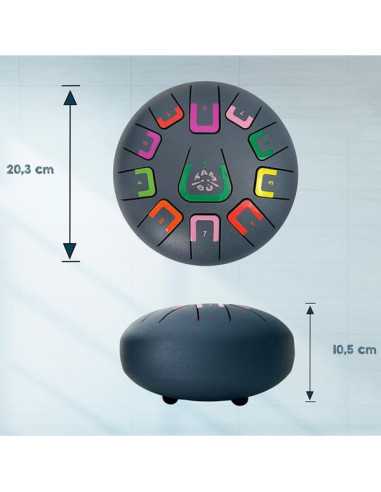 Handpan 11 notes bleu gris Tambu Handpan 11 notes bleu gris Tambu