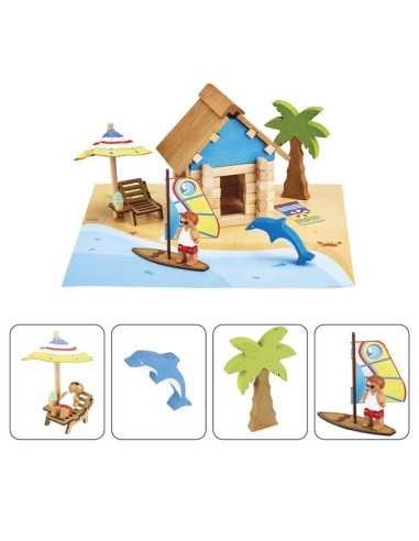 La cabane de plage 55 pièces - Jeujura La cabane de plage 55 pièces - Jeujura