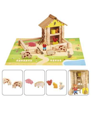 Ma ferme en bois 95 pièces - Jeujura Ma ferme en bois 95 pièces - Jeujura
