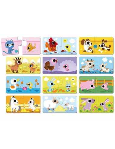 Puzzle Parents et bébé animaux - Janod Puzzle Parents et bébé animaux - Janod