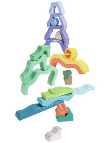Blocs à empiler Nature et animaux - Hape Blocs à empiler Nature et animaux - Hape
