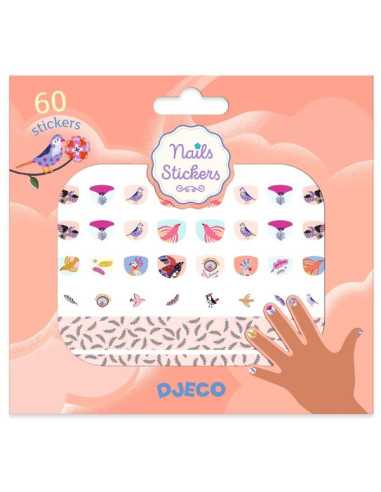 Stickers pour les ongles Plumes - Djeco