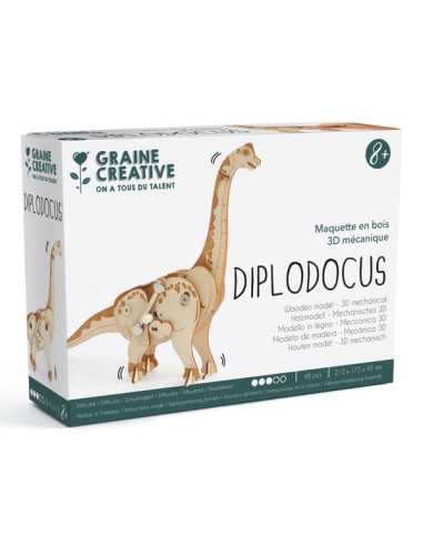 Maquette 3D mécanique Diplodocus -...