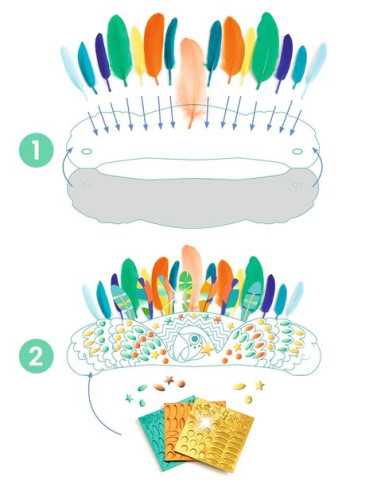 Coiffe à créer Rio - Do it Yourself -... Coiffe à créer Rio - Do it Yourself -...