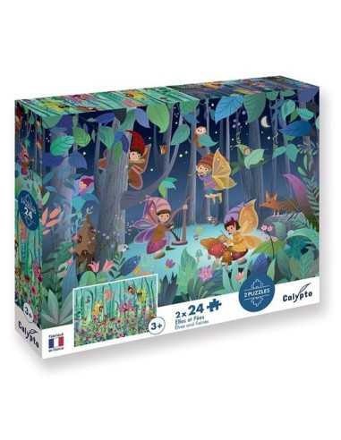 Puzzles Elfes et Fées 24 pièces -...