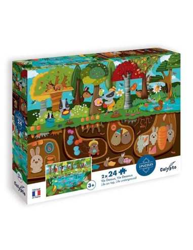 Puzzles Vie dessus Vie dessous 24...