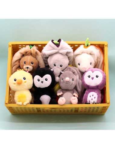 Peluche Velvet l'éléphant aubergine -... Peluche Velvet l'éléphant aubergine -...