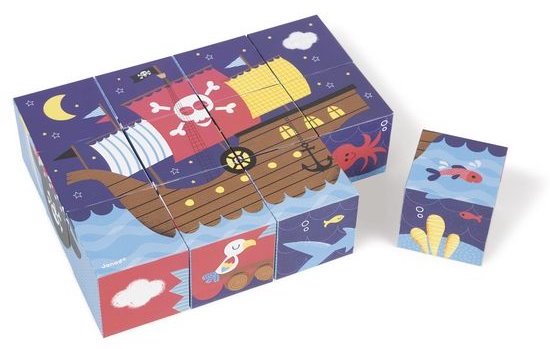 Puzzle de cubes en bois ou en carton