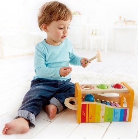 Jouet Bebe 1 an Cube d'Activité Bébé Jeux Montessori, Jouet en Bois  Xylophone Jouets d'Activité et de Cadeau 1 2 3 Ans Fille Garcon