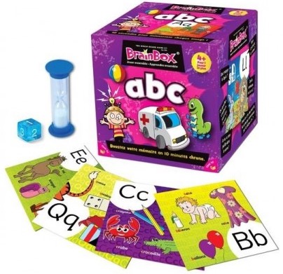 Ground Box - Boîte de jeu avec alphabet et chiffres, voiture