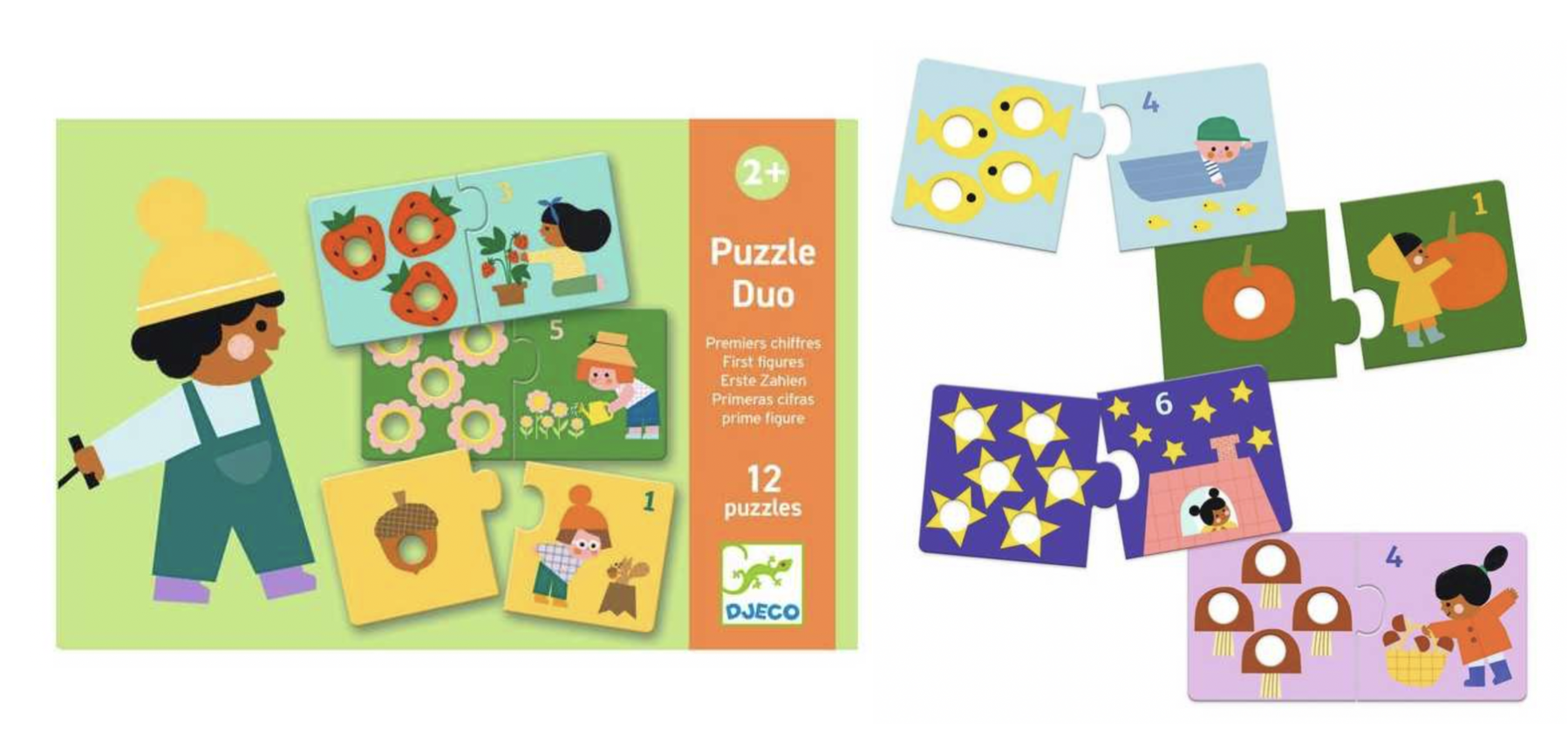 Puzzle duo Premiers chiffres - Djeco