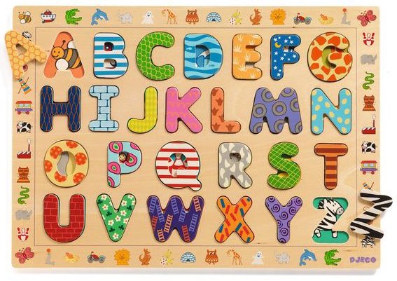 Puzzle à encastrer en bois Alphabet