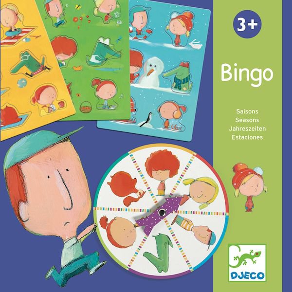 Jeu du bingo sur le thème des saisons pour les enfants