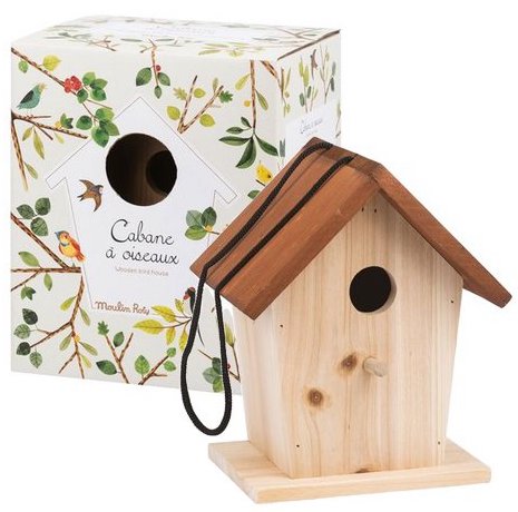 Cabane à oiseaux en bois pour enfants