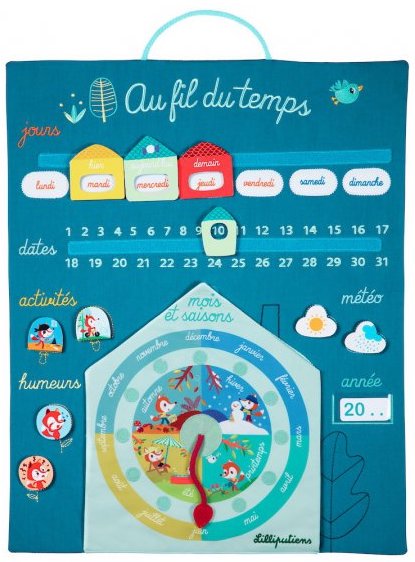 Calendrier semainier pour les enfants