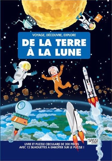 Mini casse-tête - 12 pièces - Fusée dans l'espace 2+ - Crocodile