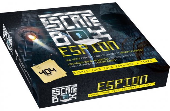 Escape game jeu de société sur le thème espions