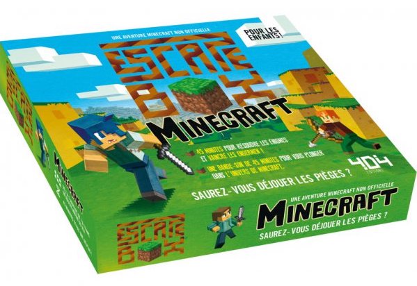 Jeu escape game pour enfant Minecraft