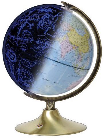 Globe céleste et globe terrestre pour découvrir le monde