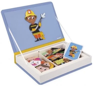Boîte d'apprentissage magnétique en bois - Jeux éducatifs