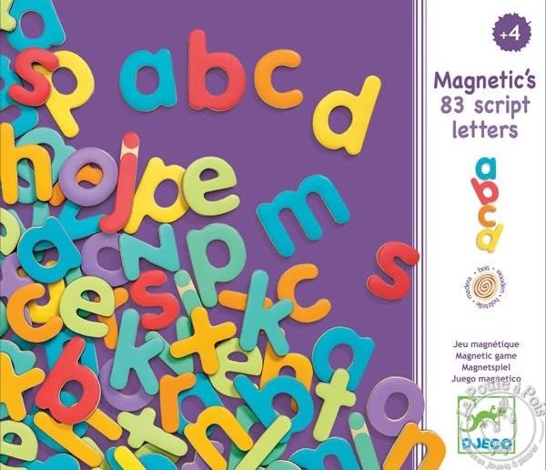 Lettres magnétiques minuscule pour les enfants