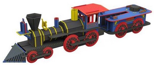 Maquette d'un train à construire