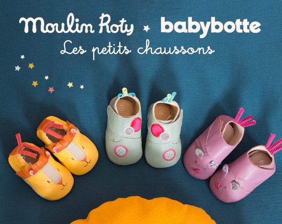 chausson cuir bébé moulin roty