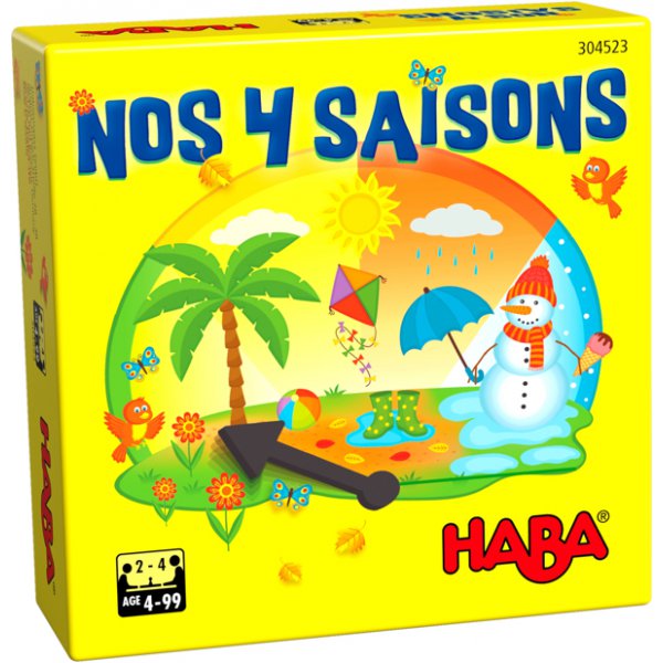 Jeu de société pour les enfants sur le thème des saisons