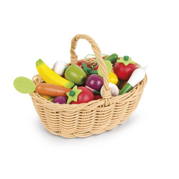 Fruits et légumes panier pour jouer marchande