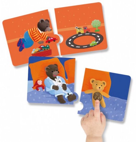 Puzzle à toucher Les Jouets Petit Ours Brun