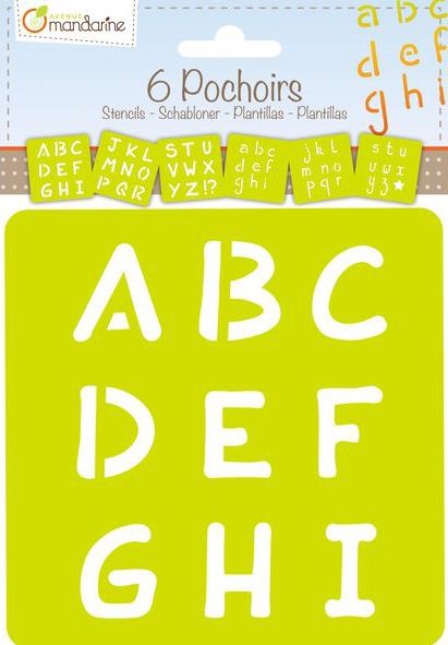 Pochoirs Alphabet pour apprendre à écrire les lettres