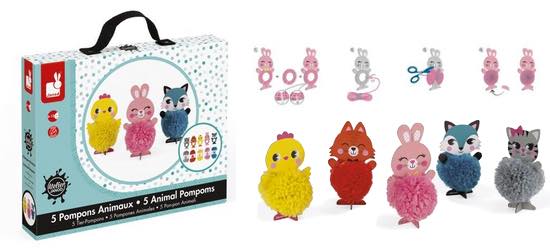 pompons animaux janod