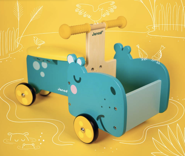 Couverture de PORTEUR HIPPO : HIPPOPOTAMUS RIDE-ON