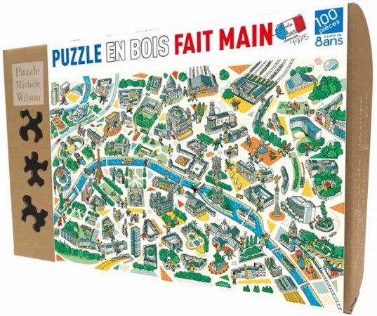 Puzzle 100 pièces Paris labyrinthes de PMW