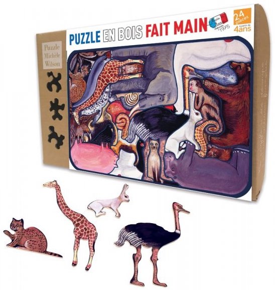 PUZZLE EN BOIS FAIT MAIN 12 PIECES enfants 3ans et + - Puzzle Michèle  Wilson