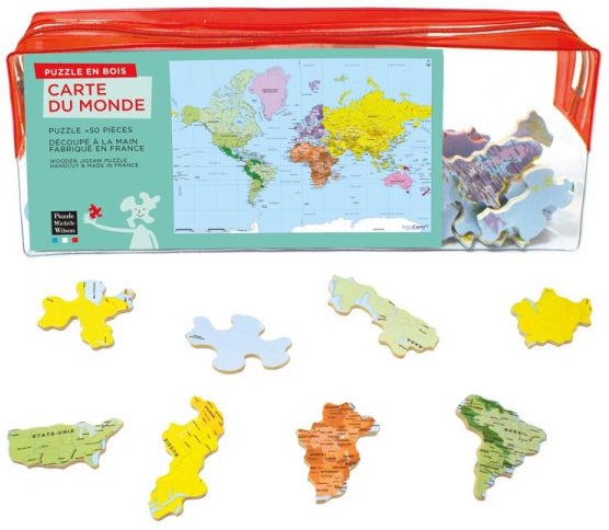 Puzzle éducatif pour apprendre les pays du monde