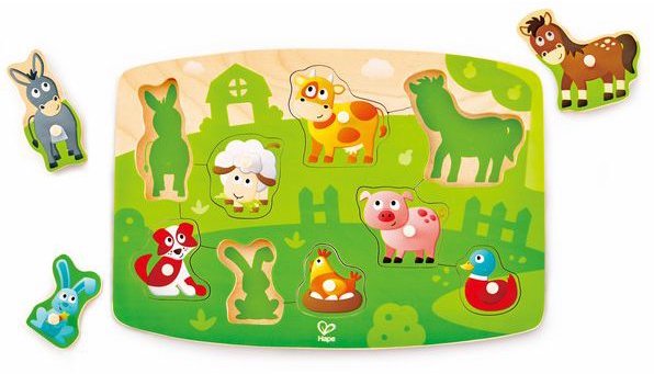 Puzzles pour tout-petits Puzzle en bois Animaux Puzzles Pour 1 2 3