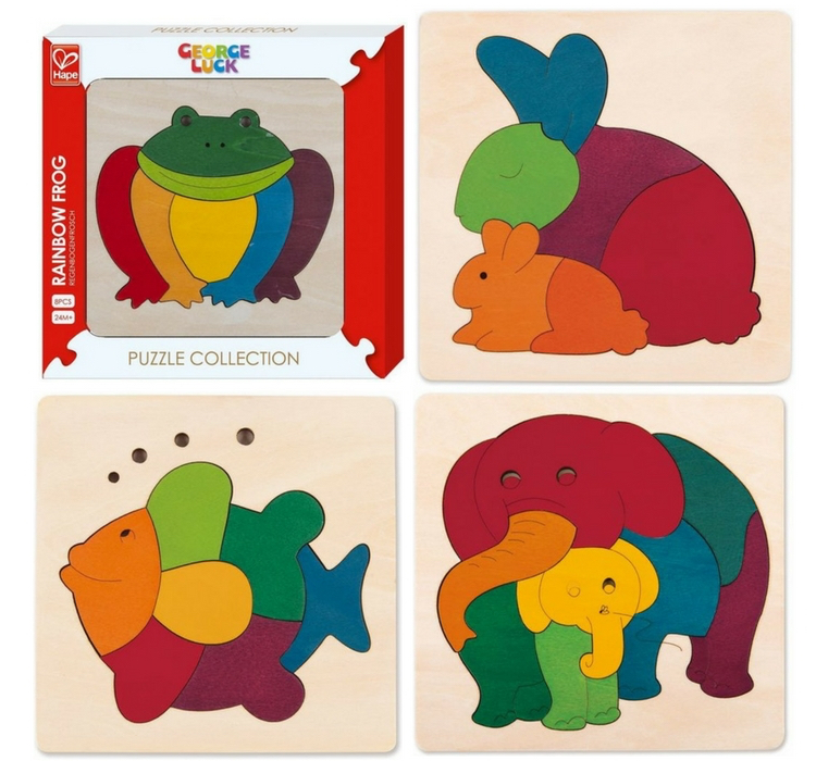 Puzzle en bois - Puzzle animaux en bois et construction enfant – L