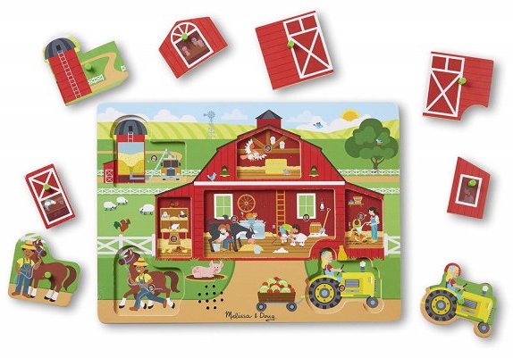 Puzzle sonore Autour de la ferme – La Pataugeoire