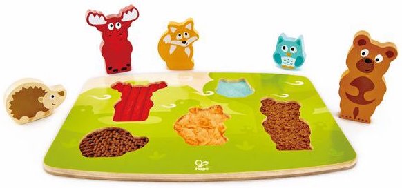 Puzzle tactile Les animaux de la foret de Hape