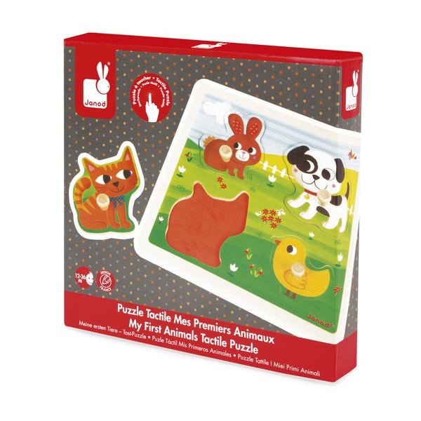 puzzle tactile mes premiers animaux janod