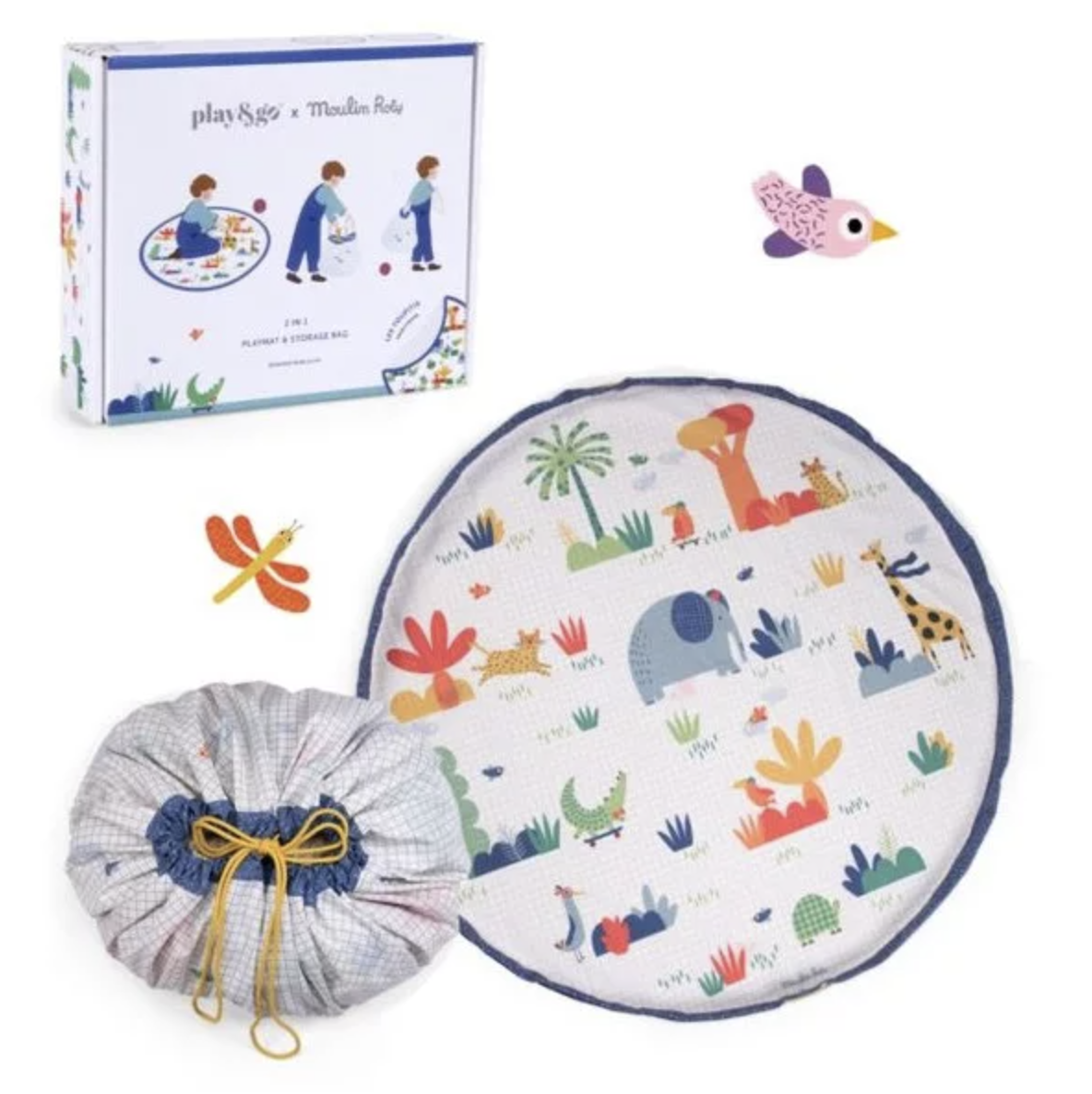 Tapis de jeu et sac de rangement Les toupitis - Moulin Roty